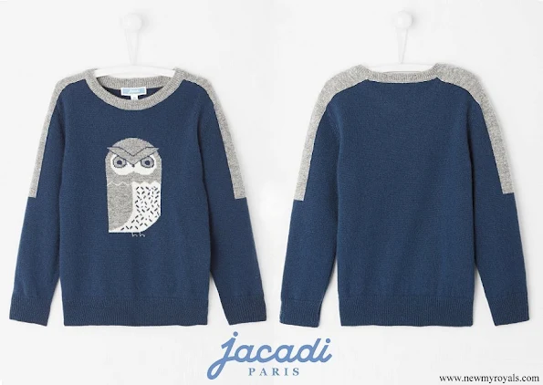 Prince Alexander wearing a blue sweater by Jacadi Paris