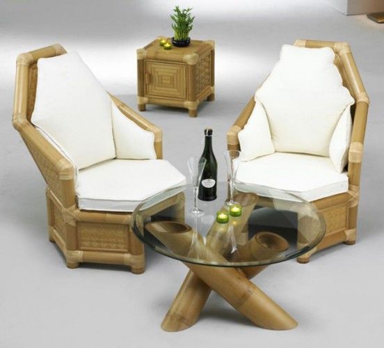Contoh kursi sofa minimalis dari bambu | Isi Rumahku