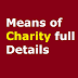 Means of Charity full Details - चैरिटी का हिंदी मीनिंग