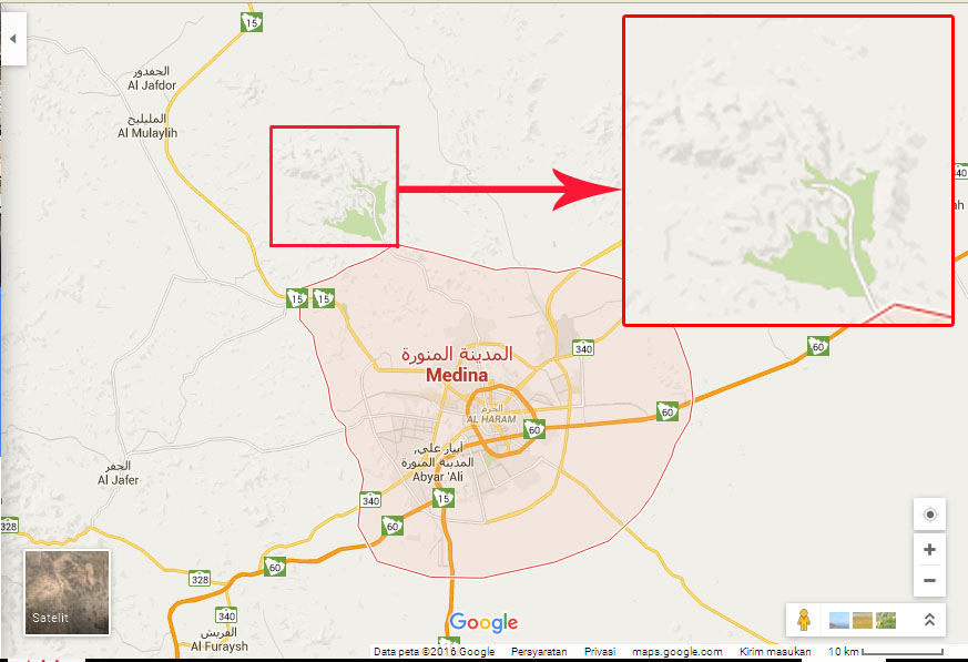 Ada Lafadz Allah Di Peta Dekat Kota Madinah Info Satelit Tv