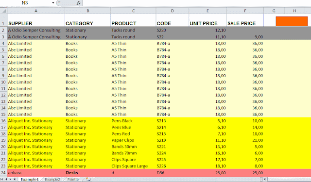 excel highlight duplicate values