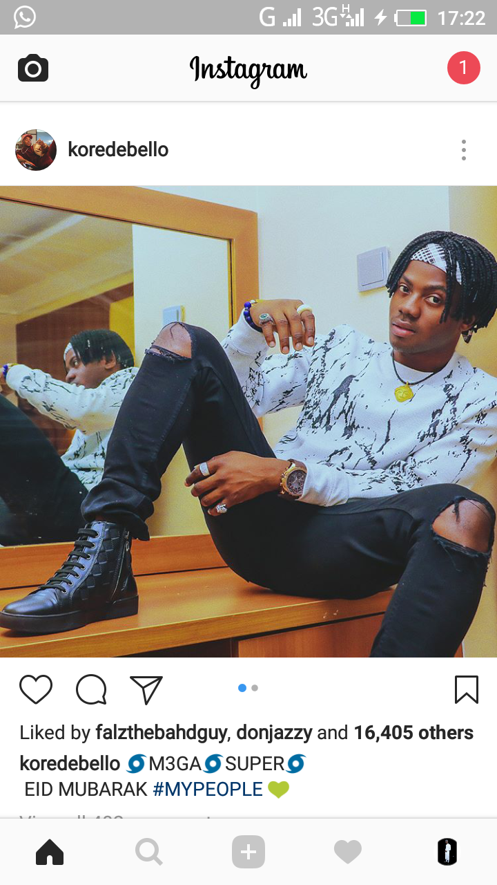 UNIVERSITY GOSSIPS blog: Check out korede bello's new hairstyle. This wan  off me
