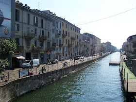 Milan's own 'Grand Canal' - part of the now fashionable Navigli district, where Pinelli grew up