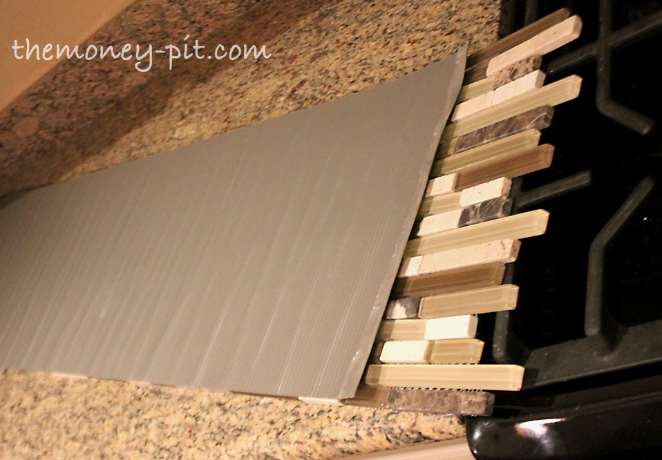 Make sure your tile mat is UPSIDE DOWN when marking the holes!