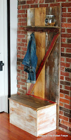 barn door, hall tree,barnwood, reclaimed wood, shipping crate, storage,http://bec4-beyondthepicketfence.blogspot.com/2016/04/barn-door-hall-tree.html 