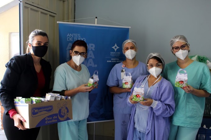 GRAVATAÍ | Empresa doa chocolates para profissionais da linha de frente do Hospital Dom João Becker
