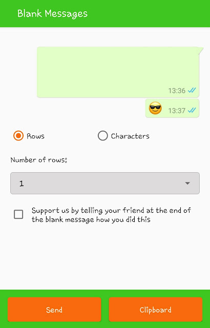 Blank message generator Blank message generator