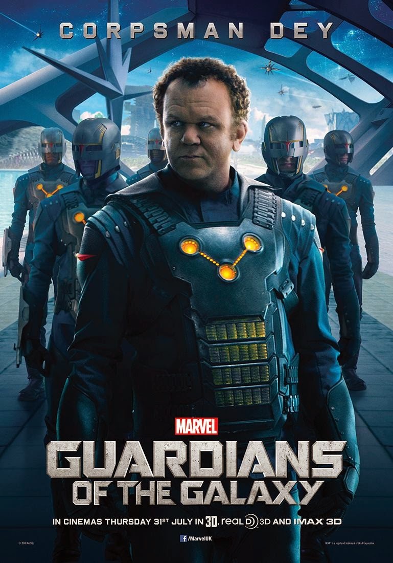 Guardians of the Galaxy “Nova Corps” Character Movie Poster Set - John C. Reilly as Corpsman Dey