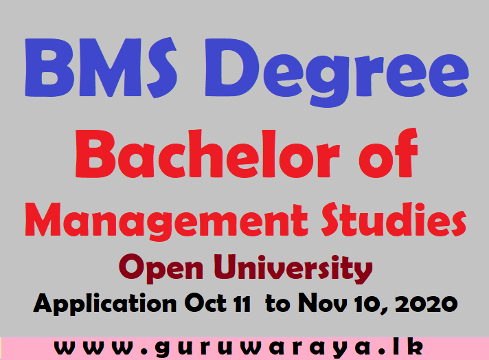 BMS Degree (Bachelor of  Management Studies) : Open University