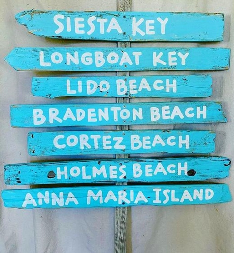 Painted Directional Destination Driftwood Signs