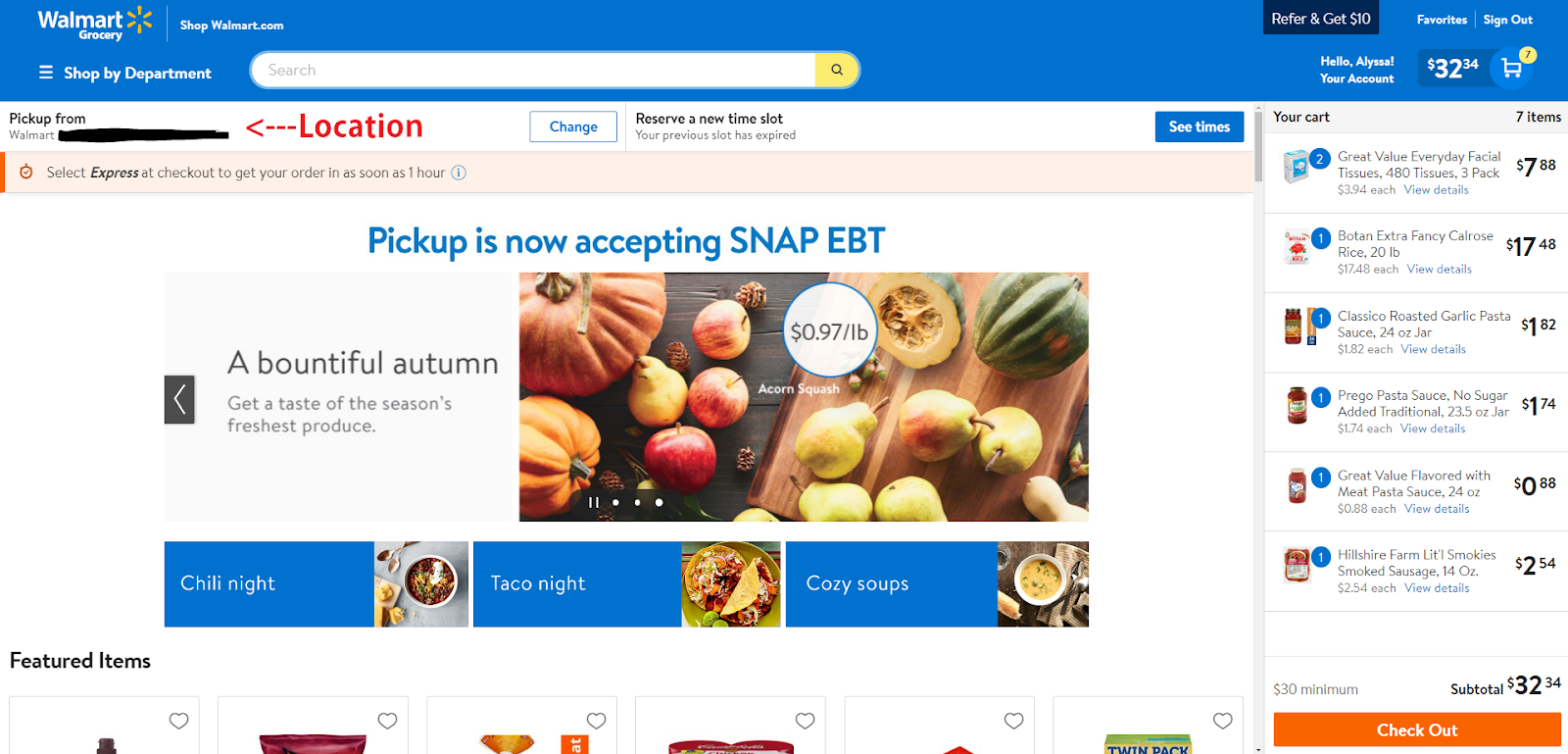 Lushia's Neurodivergent Life I Tried Walmart's Online Grocery Pickup