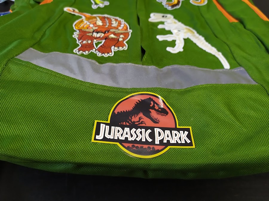 Mochilas de Jurassic World y Jurassic Park para ropa