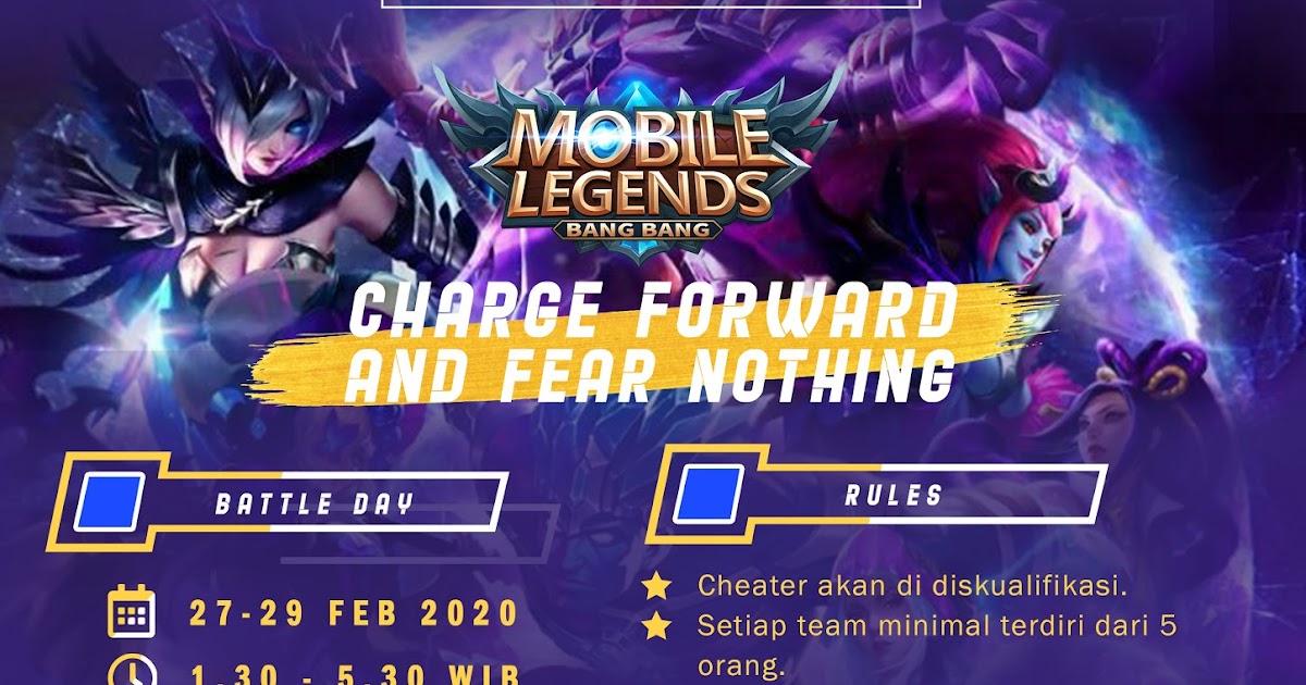 Pamflet Turnamen Ml Ide Background Keren