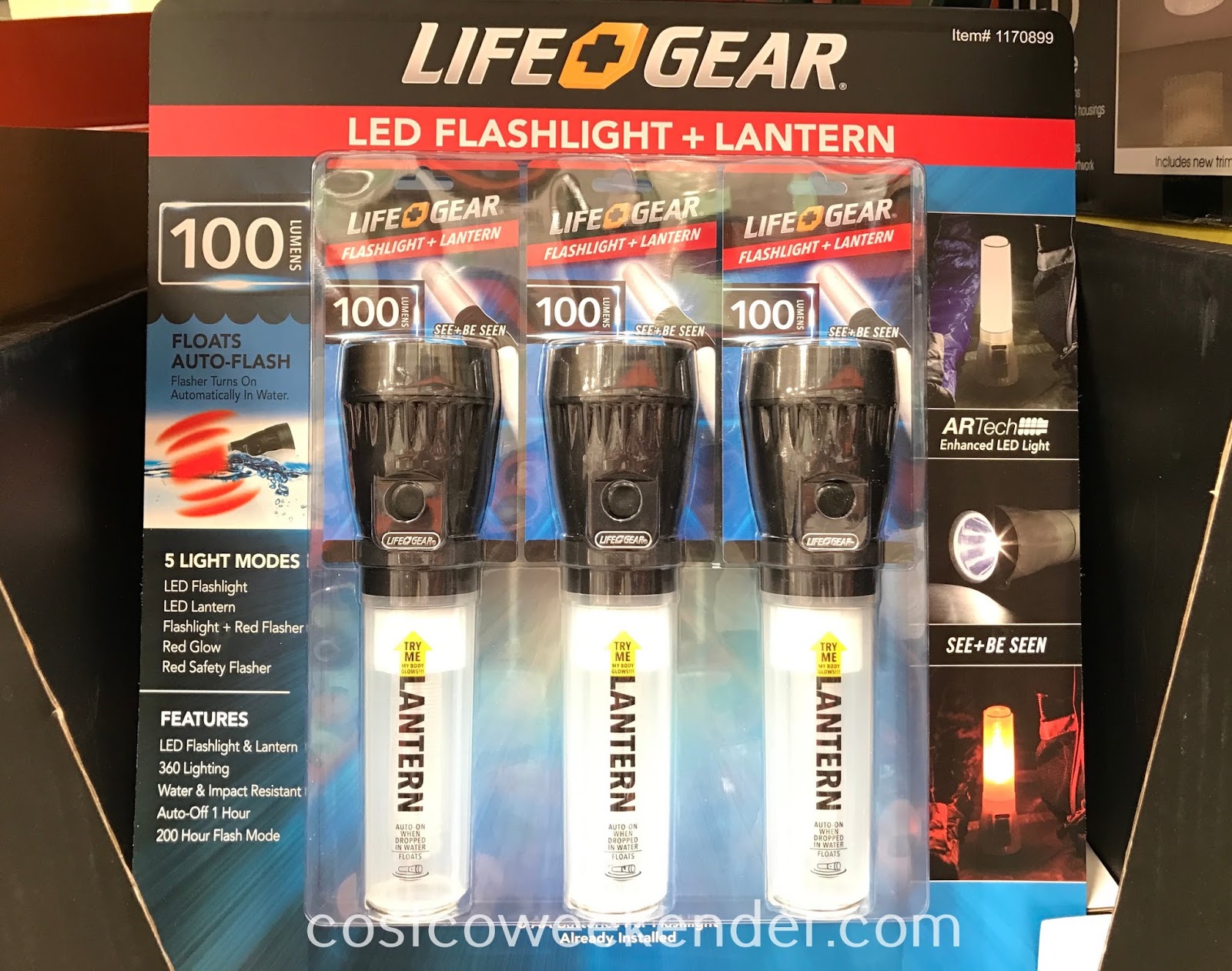 Life Gear LED Flashlight and Lantern Combo (3 pack) Costco Weekender
