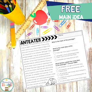 Free Resources for Teaching Main Idea and Supporting Details