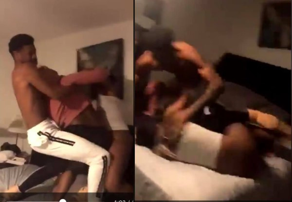 Lady Walks In On Her Boyfriend Having Sex With His Ex-Girlfriend, The Next Thing She Did Was Crazy (Videos)