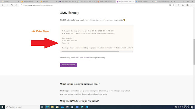 Cara Buat Sitemap di Blogger/Blogspot