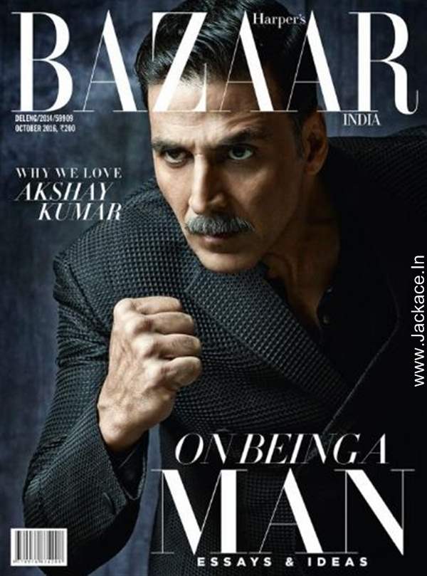 The Smashing Akshay Kumar On The Cover of Harper's Bazaar India