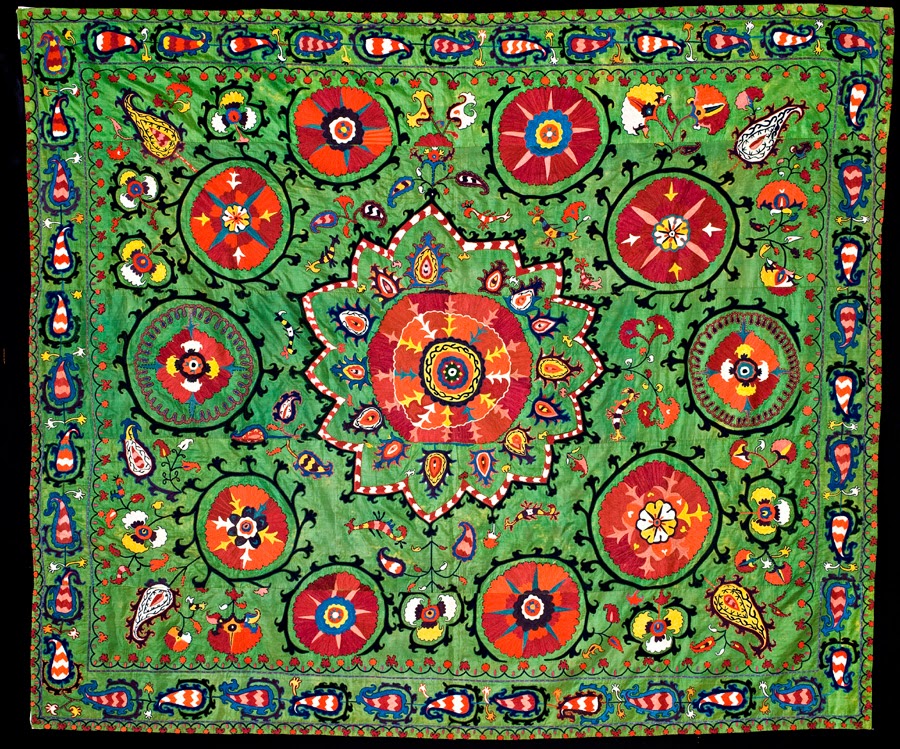 Local style Traditional embroidery of the republics of Central Asia