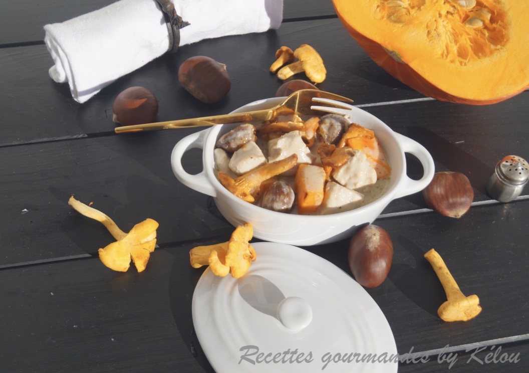 Blanquette De Volaille D Automne Au Potimarron Girolles Et Chataignes