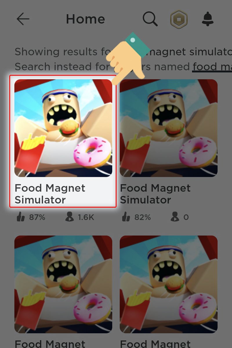Food Magnet Simulator