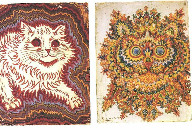 Шизофрения и мурлыки:  «Фрактальные котики» Луиса Уэйна (1860 — 1939)