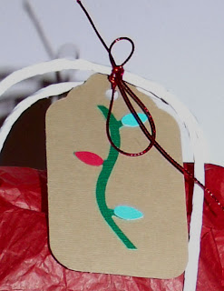 reindeer crossing gift tag