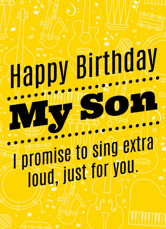 Happy birthday wishes to my son