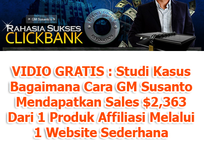 Vidio Gratis RSCB - Studi Kasus Mendapatkan Sales $2,363