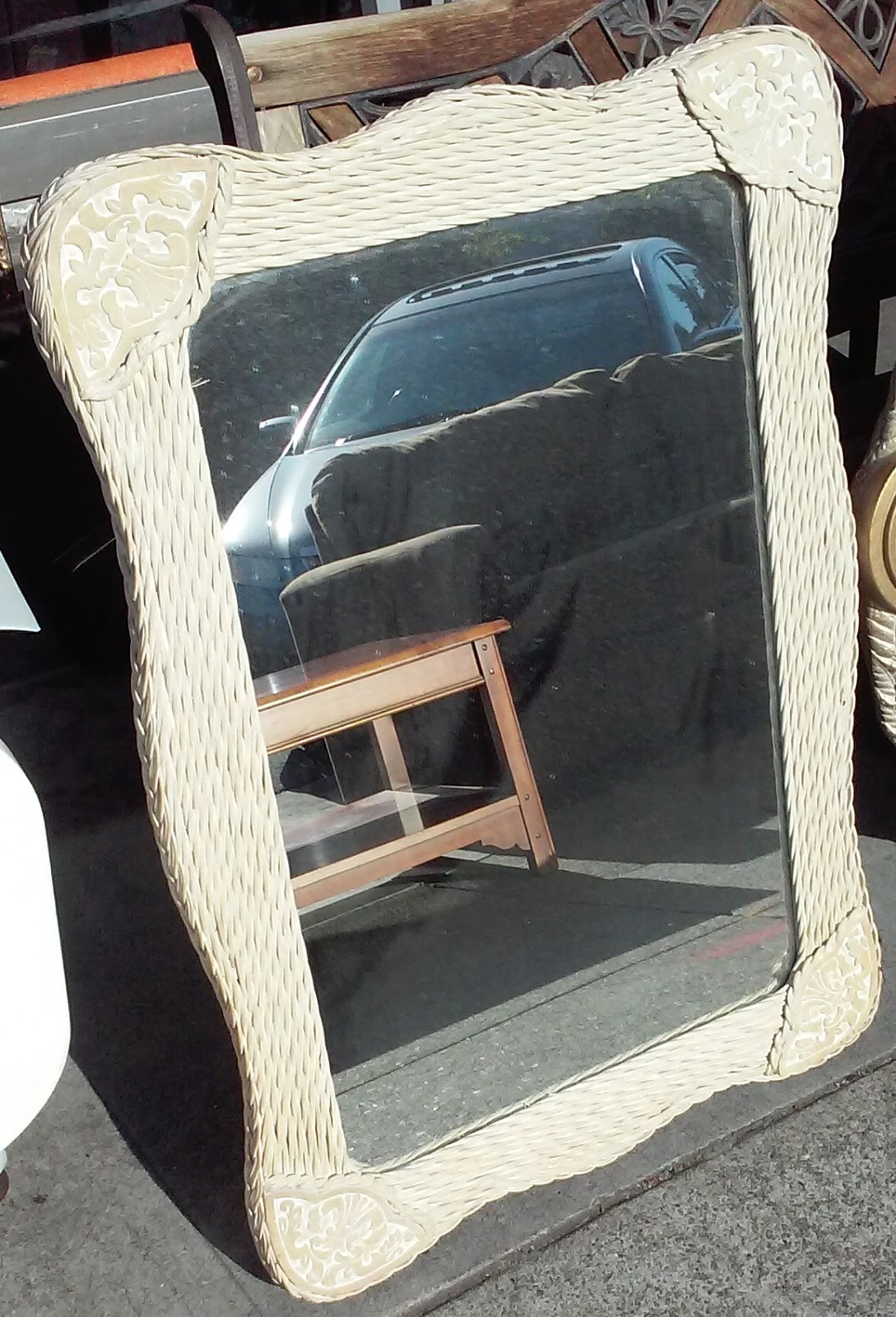 UHURU FURNITURE & COLLECTIBLES SOLD Pier 1 Jamaica Collection Mirror 45