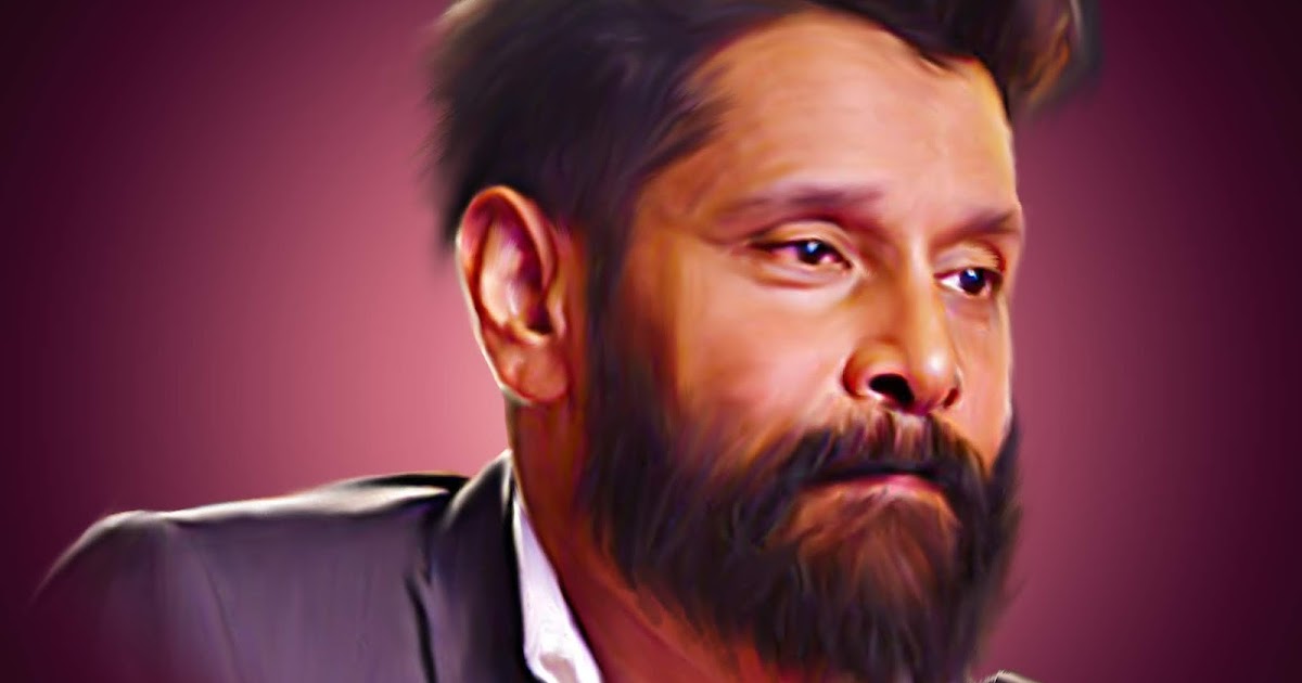 Align Multimedia Smudge Painting Of Tamil Actor Vikram By Align