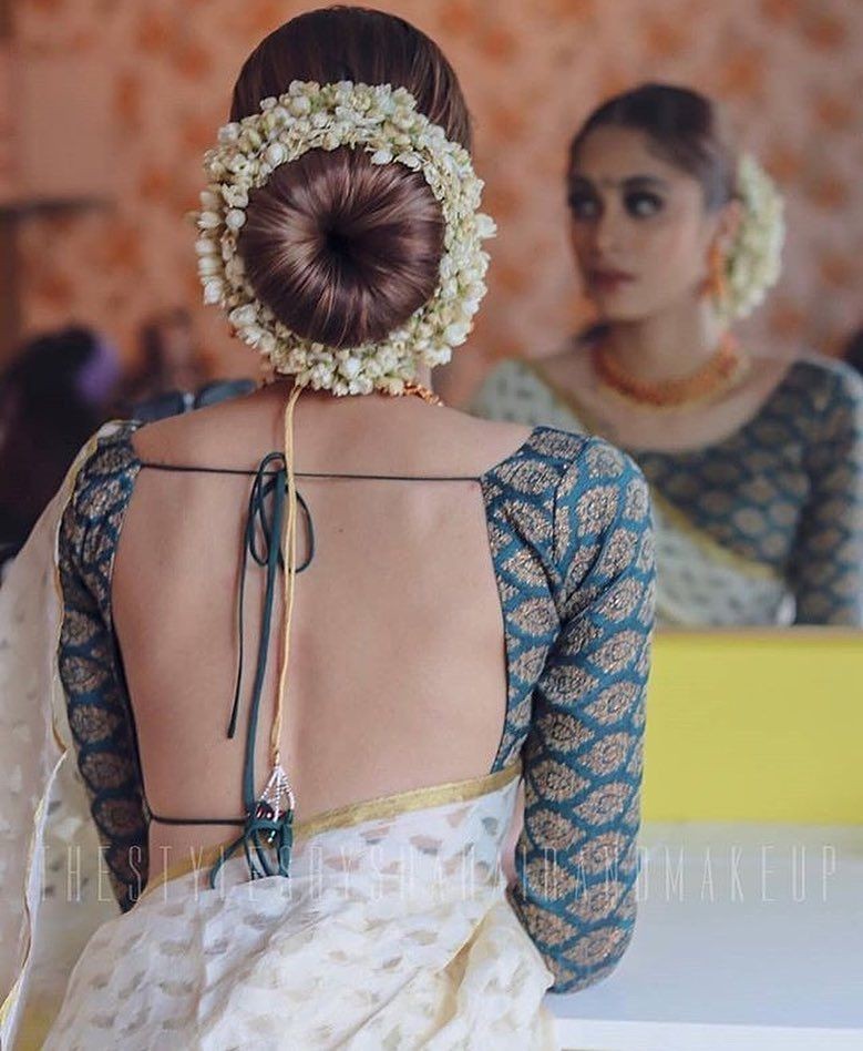 20 Simple Juda Hairstyles for Wedding Sarees and Lehengas  Bridal hair  buns Mother of the bride hair Bun hairstyles for long hair
