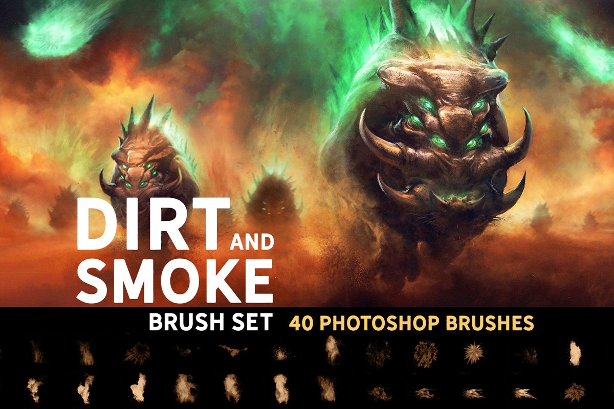 CreativeMarket - Dirt and Smoke photoshop brush set 5273486 2 cm page 0000 dirt and smoke pages cb