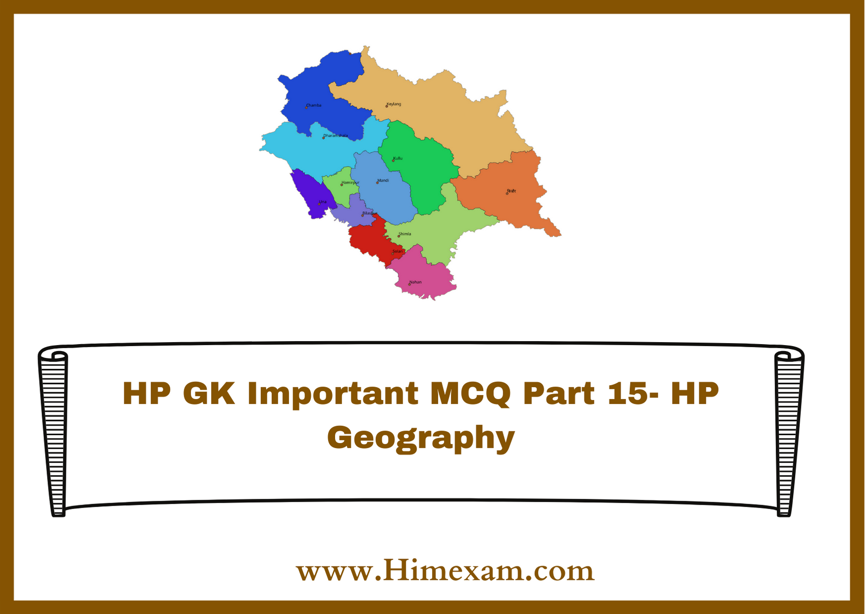 HP GK Important MCQ Part 15 HP Geography