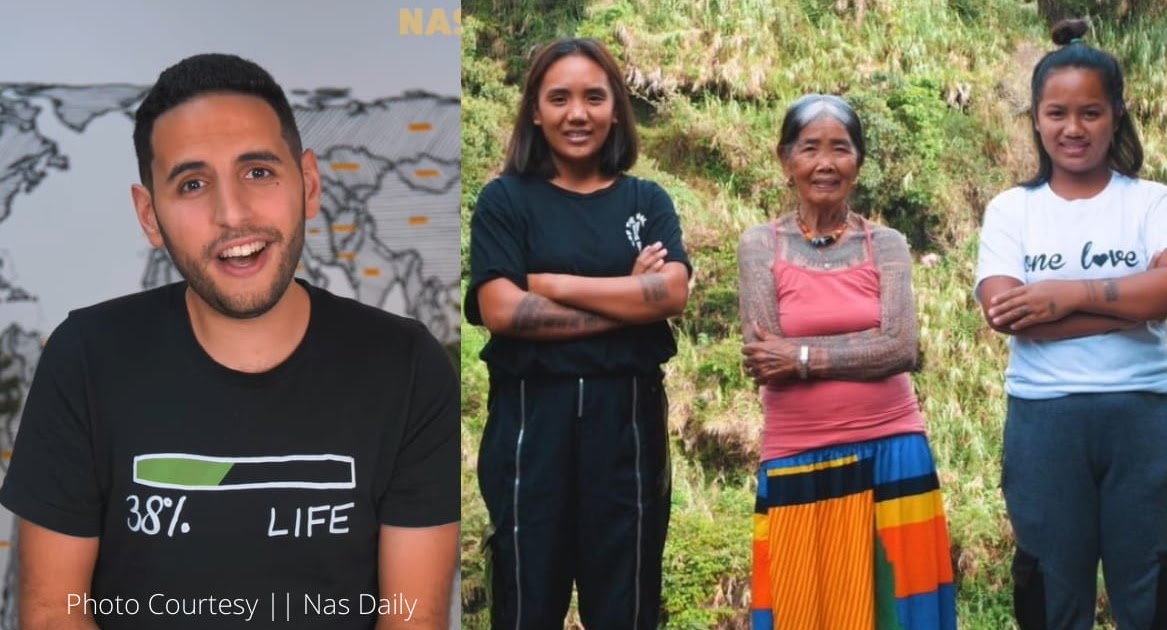 International vlogger NAS DAILY features world's oldest tattoo artist Apo  Whang-od of Kalinga ~ WowCordillera