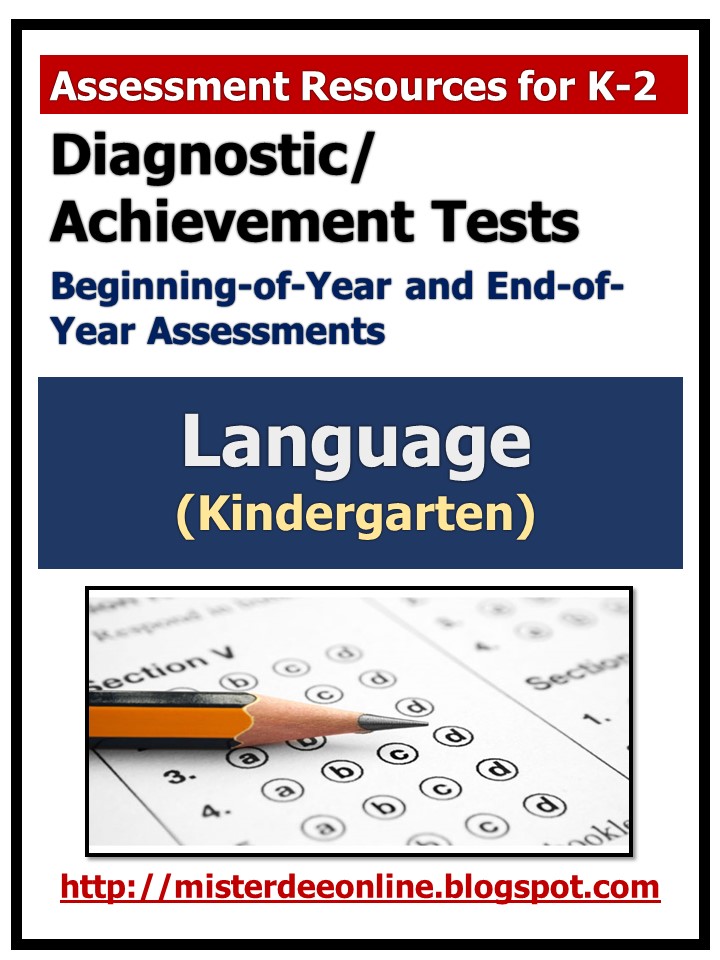 Mister Dee's SAT10 Practice Tests for KG2 Diagnostic/Achievement