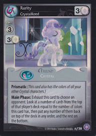 My Little Pony Rarity, Crystallized The Crystal Games CCG Card