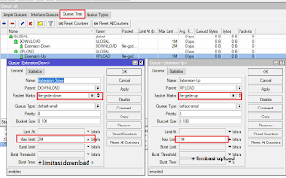 Limit kecepatan Download dan Upload IDM