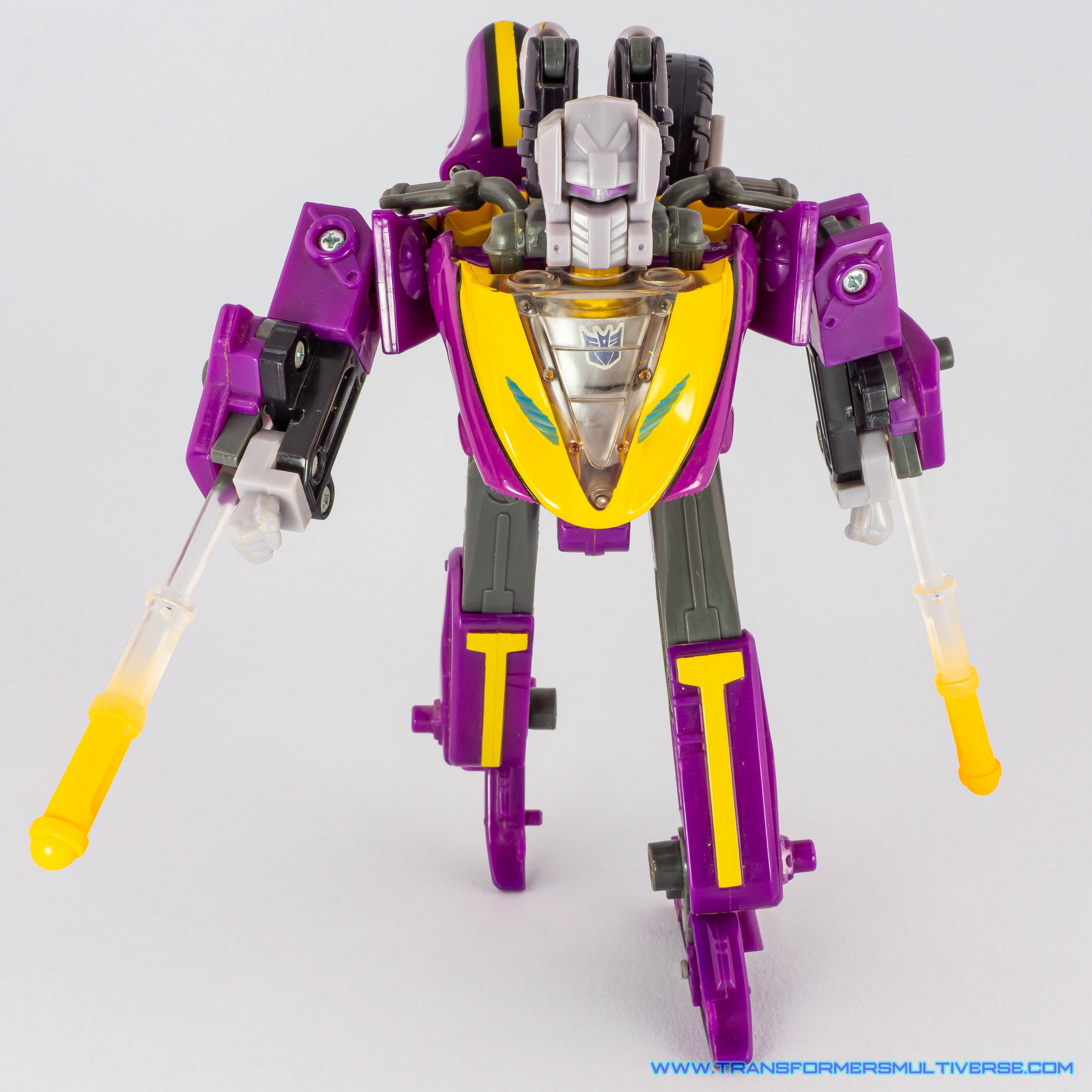 Transformers Armada Sideways Decepticon mode, fan head transformation 1