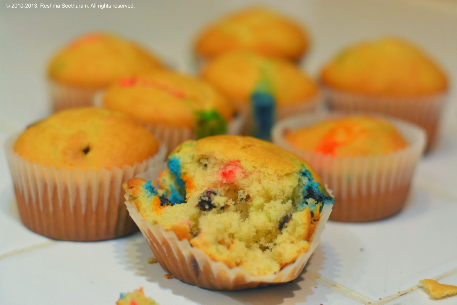 Skittles and m&m muffins