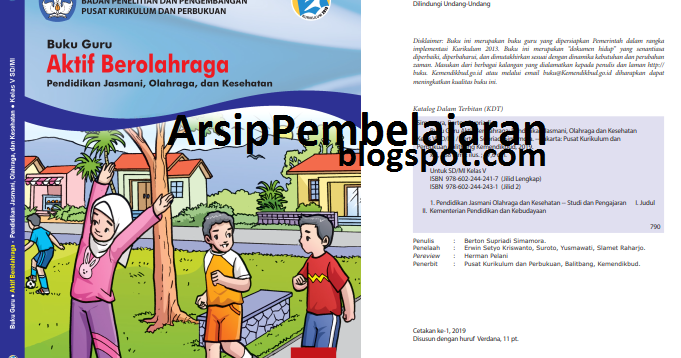 Download Buku Kelas 5 PJOK K13 Terbaru Revisi 2019 Arsip