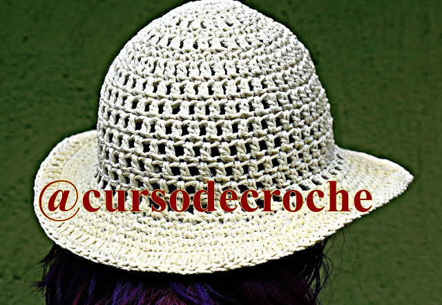 chapéu croche adulto bebê infantil acessório moda verão euroroma aprender croche edinir-croche curso