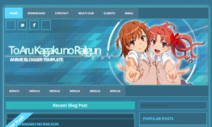 Blogger Template To Aru Kagaku no Railgun Blogger Template To Aru Kagaku no Railgun