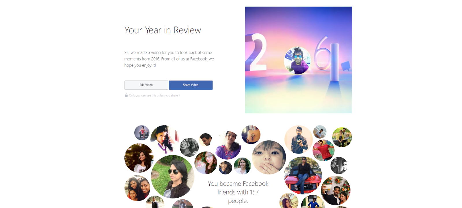 Year in Review Facebook New Year video Facebook