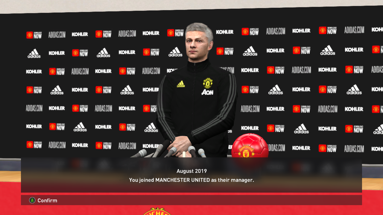 Manchester United Press Room & Manager Suit 2020 PES 2017