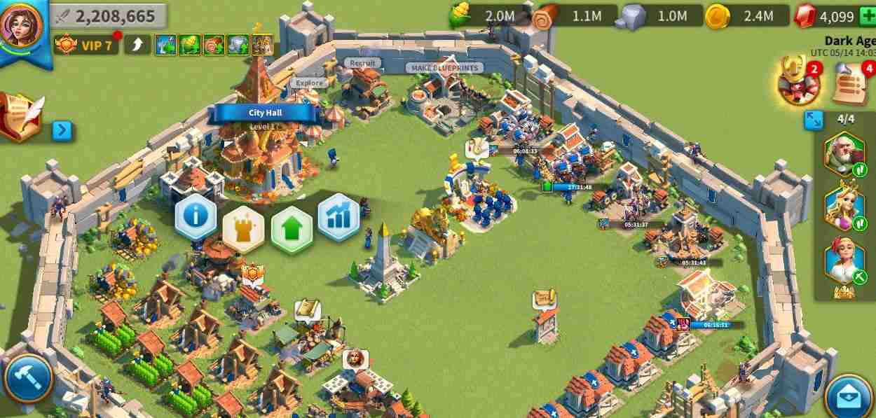 Cara Upgrade City Hall di Rise of Kingdoms dengan Cepat Kibezaka