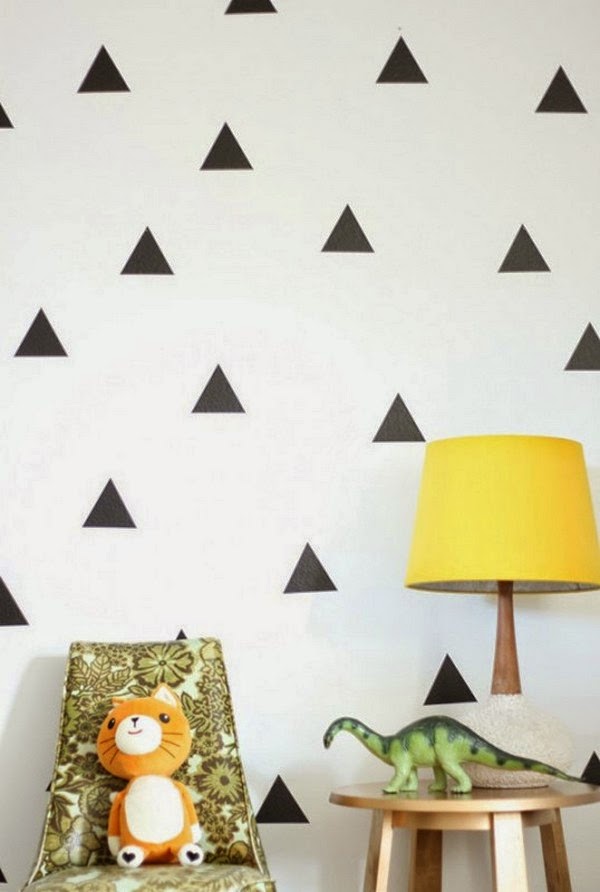 Les figures géométriques peints sur les murs