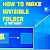 How To Create an Invisible Folder On Windows/PC