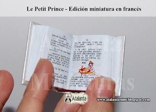 El Principito libro miniatura - minibook Petit Prince