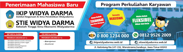 Sponsored : P2K IKIP-STIE Widya Darma